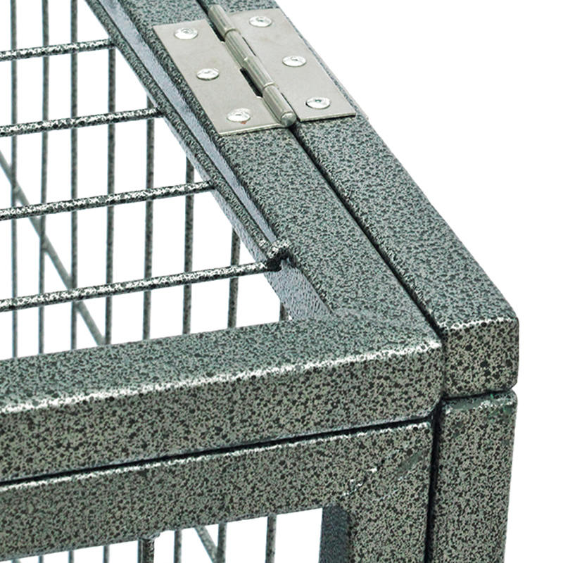 শীর্ষ টিউব ফোল্ডেবল ধাতব কুকুর খাঁচা খুলুন শীর্ষ টিউব ফোল্ডেবল ধাতব কুকুর খাঁচা খুলুন