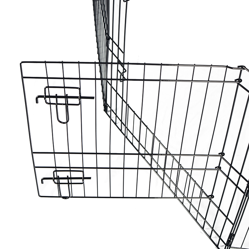 শীর্ষ কভার এবং নীচের প্যাড সহ 8-প্যানেল ফোল্ডেবল তারের ধাতব কুকুর প্লেপেন শীর্ষ কভার এবং নীচের প্যাড সহ 8-প্যানেল ফোল্ডেবল তারের ধাতব কুকুর প্লেপেন