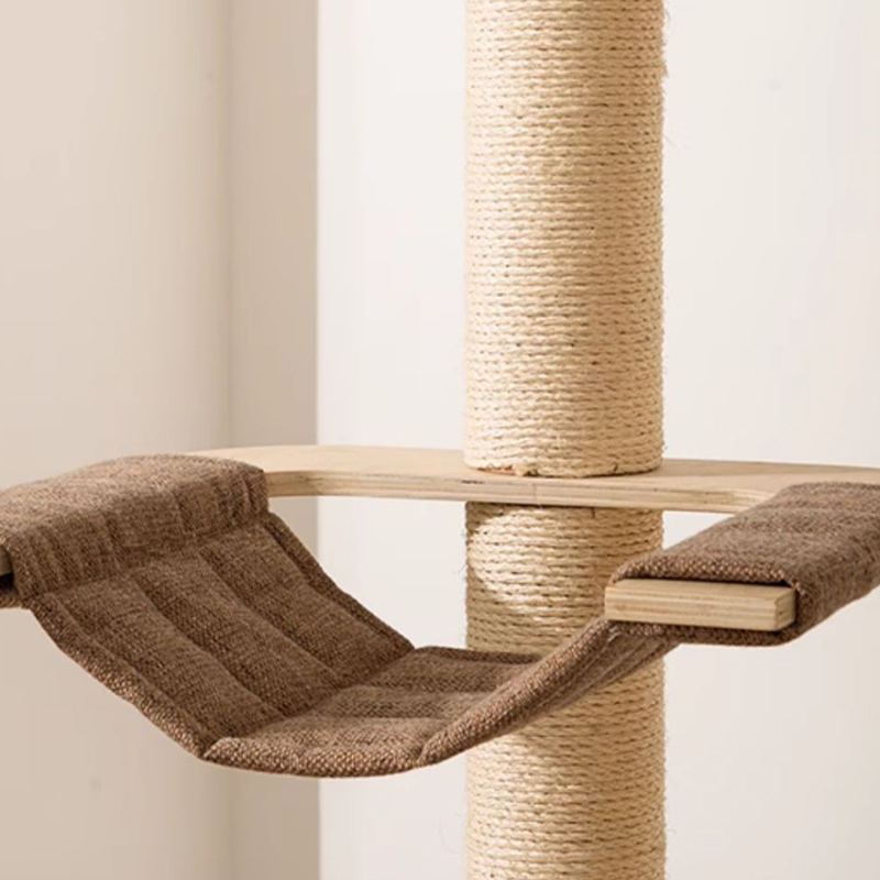 মেঝে থেকে সিলিং কাঠের কনডো ক্লাইম্বিং ফ্রেম বিড়াল গাছের টাওয়ার মেঝে থেকে সিলিং কাঠের কনডো ক্লাইম্বিং ফ্রেম বিড়াল গাছের টাওয়ার