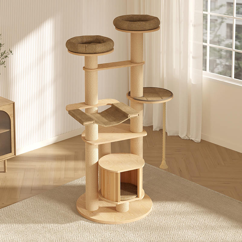 মেঝে থেকে সিলিং কাঠের কনডো ক্লাইম্বিং ফ্রেম বিড়াল গাছের টাওয়ার মেঝে থেকে সিলিং কাঠের কনডো ক্লাইম্বিং ফ্রেম বিড়াল গাছের টাওয়ার