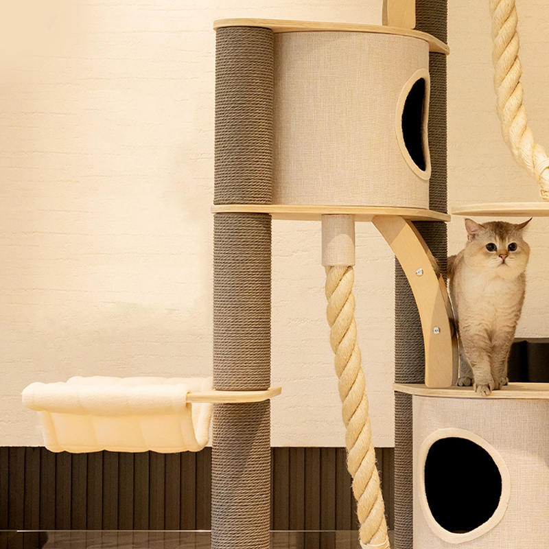 টাওয়ার মেঝে থেকে সিলিং ইনডোর সলিড কাঠের ক্লাইম্বিং ফ্রেম বিড়াল গাছ টাওয়ার মেঝে থেকে সিলিং ইনডোর সলিড কাঠের ক্লাইম্বিং ফ্রেম বিড়াল গাছ