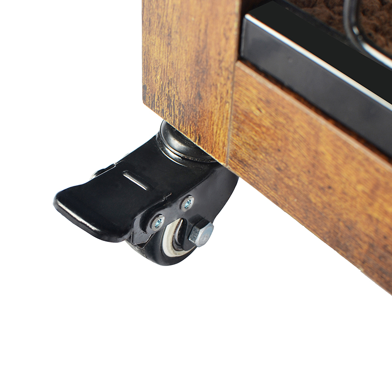 ইনডোর কাঠের আসবাবের স্টাইল কুকুর খাঁচা কুশন এবং চাকা সহ ইনডোর কাঠের আসবাবের স্টাইল কুকুর খাঁচা কুশন এবং চাকা সহ