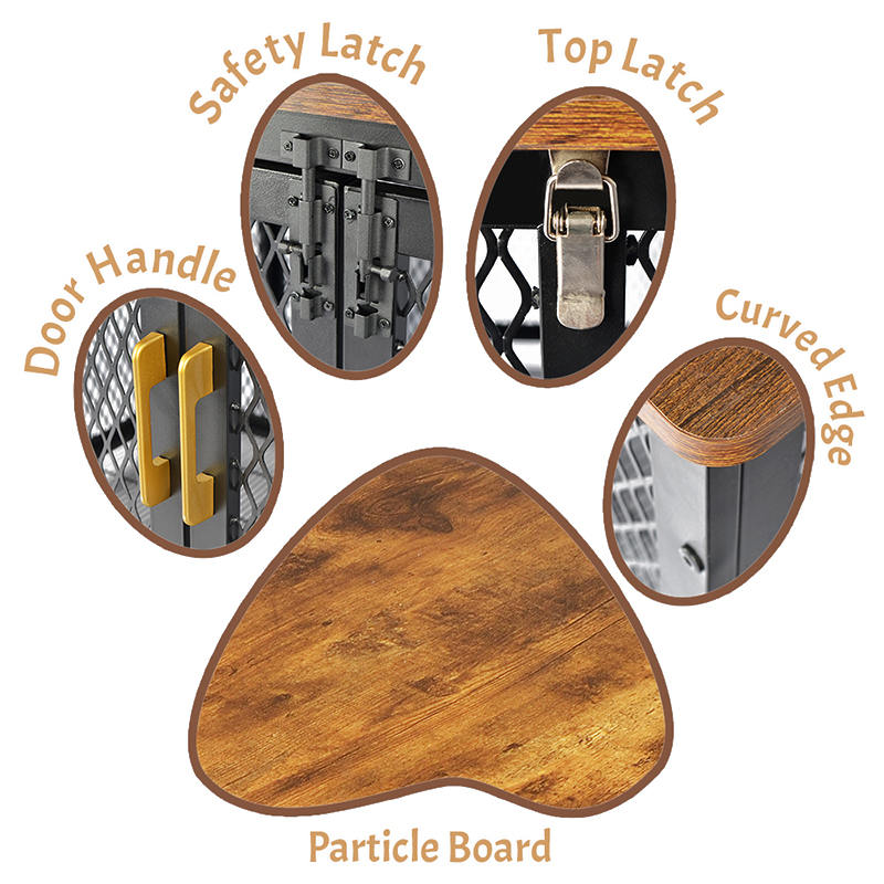 শীর্ষ ভারী শুল্ক কাঠের আসবাবের স্টাইল কুকুর খাঁচা খুলুন শীর্ষ ভারী শুল্ক কাঠের আসবাবের স্টাইল কুকুর খাঁচা খুলুন