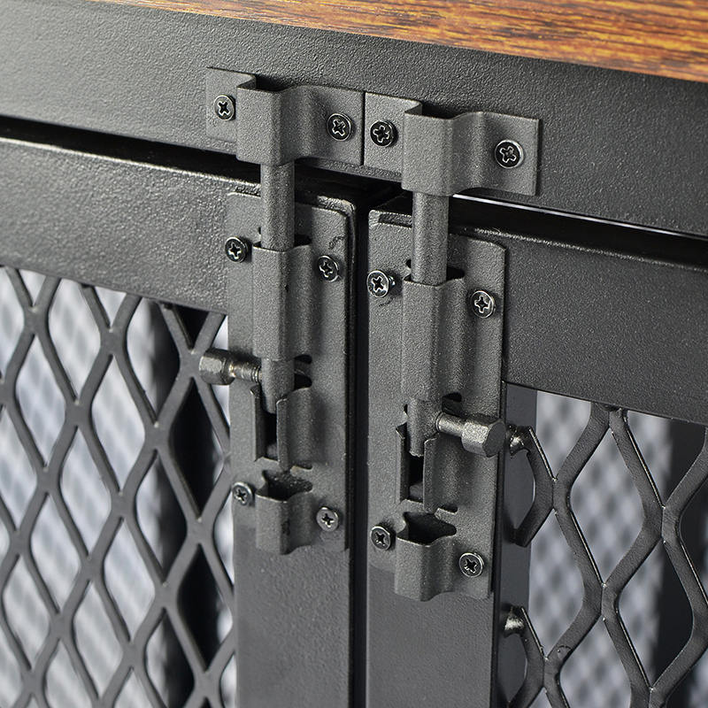 শীর্ষ ভারী শুল্ক কাঠের আসবাবের স্টাইল কুকুর খাঁচা খুলুন শীর্ষ ভারী শুল্ক কাঠের আসবাবের স্টাইল কুকুর খাঁচা খুলুন