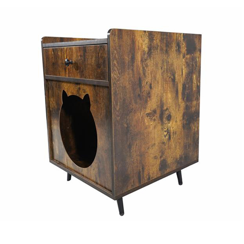 টিভি আকৃতির আসবাবের স্টাইলের বিড়ালদের ড্রয়ার লিটার ক্যাবিনেটের সাথে খাঁচা টিভি আকৃতির আসবাবের স্টাইলের বিড়ালদের ড্রয়ার লিটার ক্যাবিনেটের সাথে খাঁচা