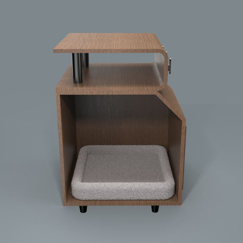 স্ক্র্যাচিং বোর্ড সহ কাঠের পোষা বিছানা বিড়াল বিছানা স্ক্র্যাচিং বোর্ড সহ কাঠের পোষা বিছানা বিড়াল বিছানা