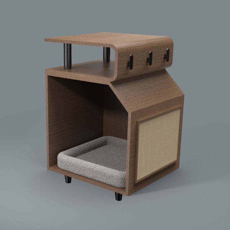 স্ক্র্যাচিং বোর্ড সহ কাঠের পোষা বিছানা বিড়াল বিছানা স্ক্র্যাচিং বোর্ড সহ কাঠের পোষা বিছানা বিড়াল বিছানা