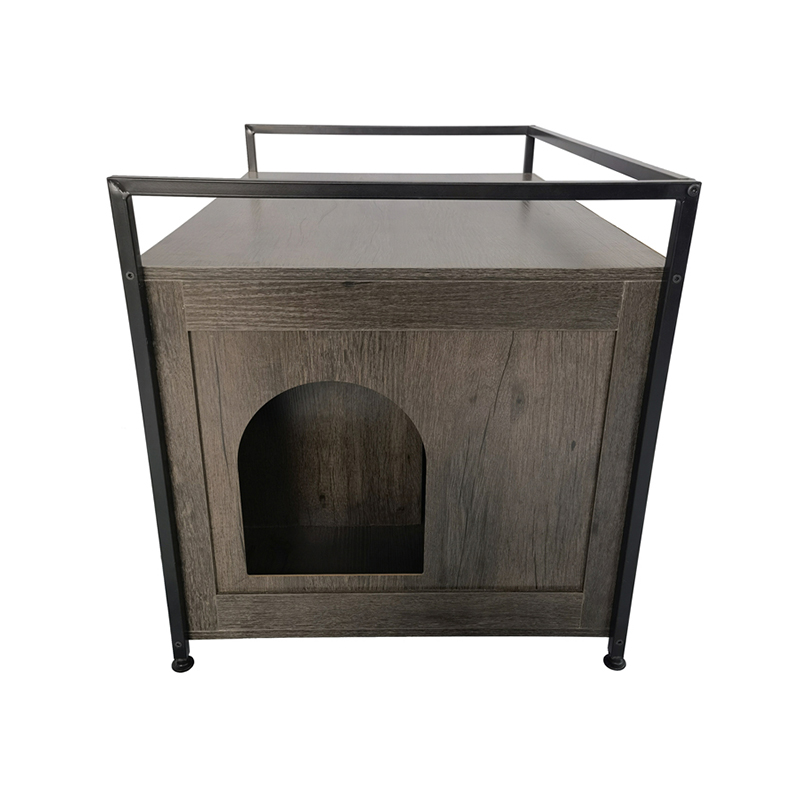Indoor Litter Cabinet with Divider Furniture Style Cats Cage Side Table Indoor Litter Cabinet with Divider Furniture Style Cats Cage Side Table