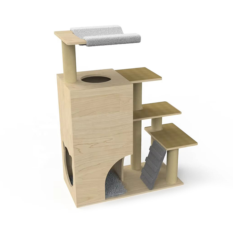 সিসাল স্ক্র্যাচিং পোস্টগুলির সাথে কাঠের টাওয়ার কনডো বিড়াল গাছের আরোহণের ফ্রেম সিসাল স্ক্র্যাচিং পোস্টগুলির সাথে কাঠের টাওয়ার কনডো বিড়াল গাছের আরোহণের ফ্রেম