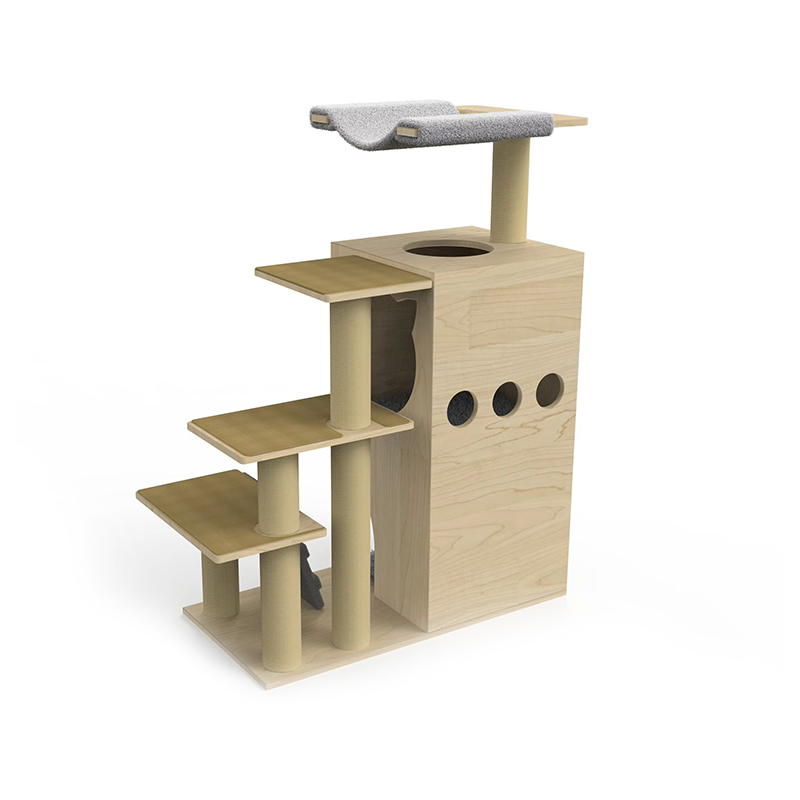 সিসাল স্ক্র্যাচিং পোস্টগুলির সাথে কাঠের টাওয়ার কনডো বিড়াল গাছের আরোহণের ফ্রেম সিসাল স্ক্র্যাচিং পোস্টগুলির সাথে কাঠের টাওয়ার কনডো বিড়াল গাছের আরোহণের ফ্রেম