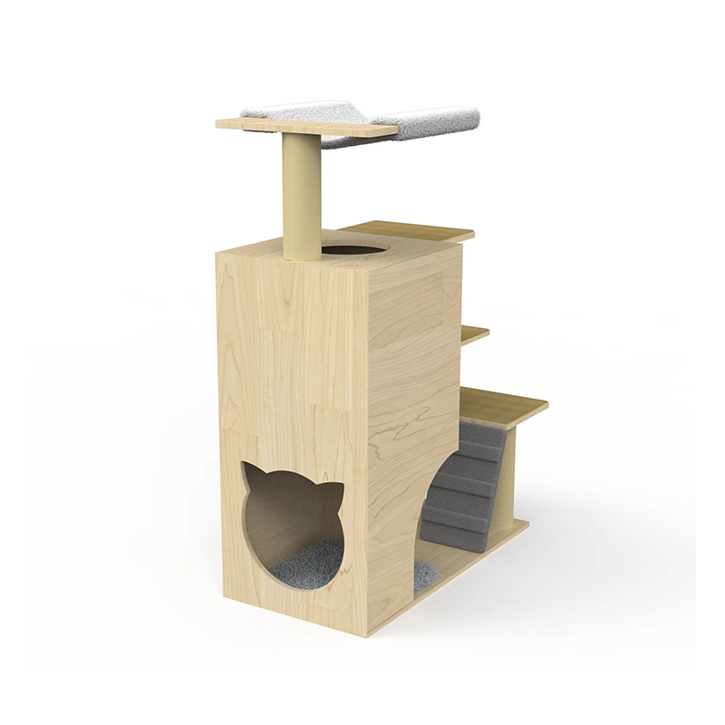 সিসাল স্ক্র্যাচিং পোস্টগুলির সাথে কাঠের টাওয়ার কনডো বিড়াল গাছের আরোহণের ফ্রেম সিসাল স্ক্র্যাচিং পোস্টগুলির সাথে কাঠের টাওয়ার কনডো বিড়াল গাছের আরোহণের ফ্রেম