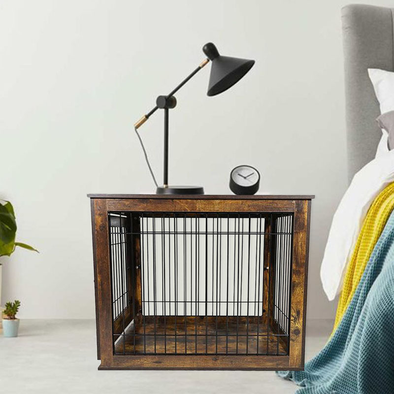 ইনডোর কাঠের কুকুর ক্যানেল ফার্নিচার স্টাইল কুকুর খাঁচা ইনডোর কাঠের কুকুর ক্যানেল ফার্নিচার স্টাইল কুকুর খাঁচা