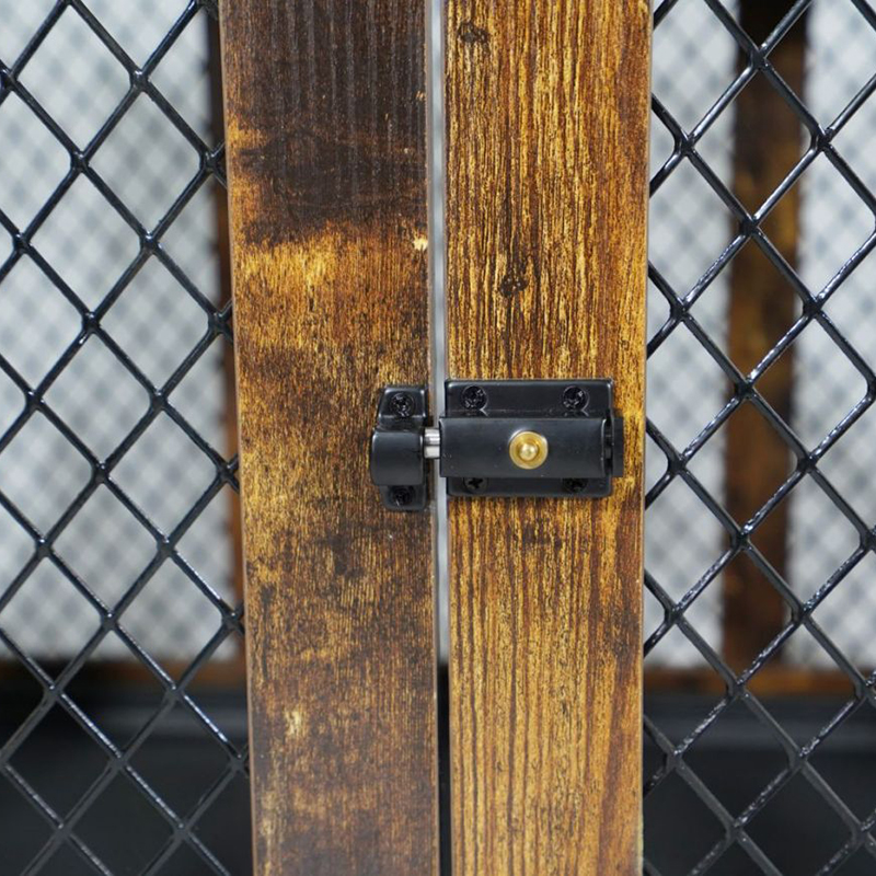 ইনডোর ফার্নিচার স্টাইল কাঠের ধাতব বড় কুকুরের খাঁচা ইনডোর ফার্নিচার স্টাইল কাঠের ধাতব বড় কুকুরের খাঁচা