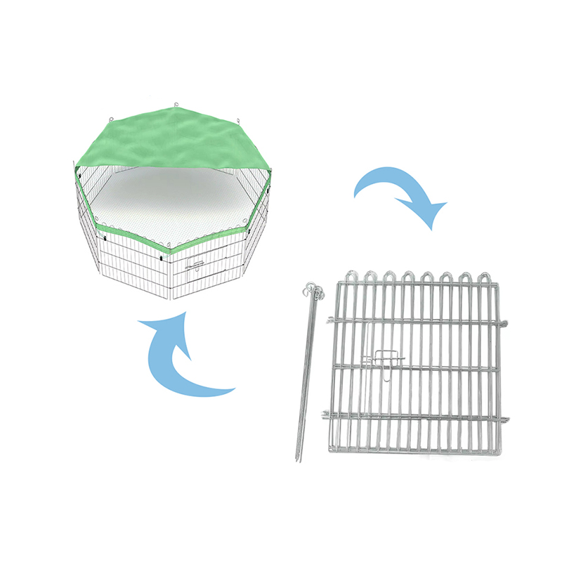 ভাঁজযোগ্য কুকুরছানা খরগোশ ধাতু রান কুকুর প্লেপেন শীর্ষ কভার সঙ্গে ভাঁজযোগ্য কুকুরছানা খরগোশ ধাতু রান কুকুর প্লেপেন শীর্ষ কভার সঙ্গে