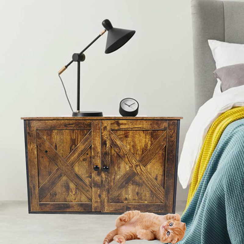 ডিভাইডার লিটার ক্যাবিনেটের সাথে ইনডোর ফার্নিচার বিড়ালদের খাঁচা ডিভাইডার লিটার ক্যাবিনেটের সাথে ইনডোর ফার্নিচার বিড়ালদের খাঁচা