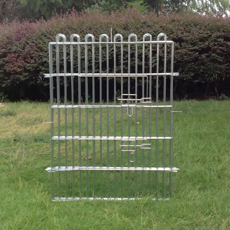 শীর্ষ কভার সহ ভাঁজযোগ্য তারের বহিরঙ্গন ধাতু কুকুর প্লেপেন শীর্ষ কভার সহ ভাঁজযোগ্য তারের বহিরঙ্গন ধাতু কুকুর প্লেপেন