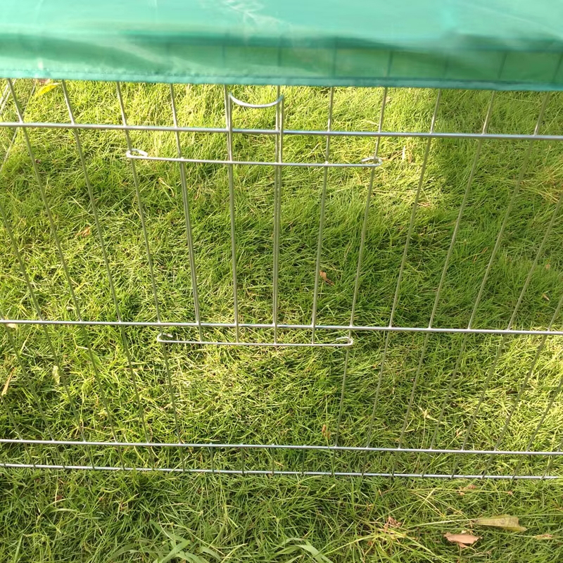 শীর্ষ কভার সহ ভাঁজযোগ্য তারের বহিরঙ্গন ধাতু কুকুর প্লেপেন শীর্ষ কভার সহ ভাঁজযোগ্য তারের বহিরঙ্গন ধাতু কুকুর প্লেপেন