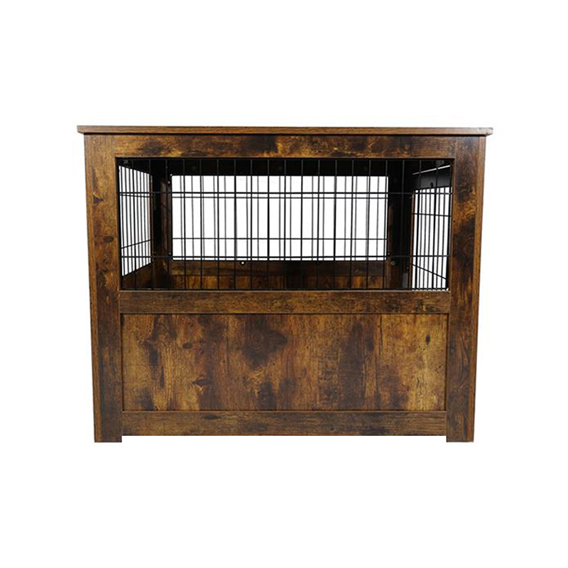 Furniture Style Wooden Metal Dog Cage for Small Animals