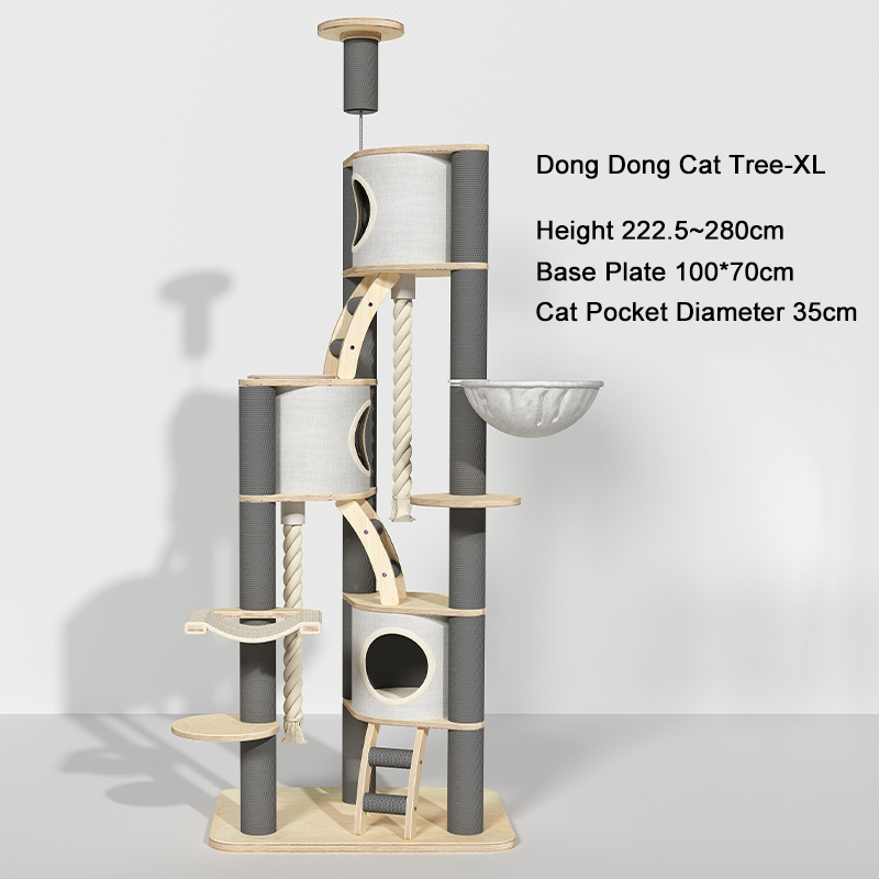 টাওয়ার মেঝে থেকে সিলিং ইনডোর সলিড কাঠের ক্লাইম্বিং ফ্রেম বিড়াল গাছ টাওয়ার মেঝে থেকে সিলিং ইনডোর সলিড কাঠের ক্লাইম্বিং ফ্রেম বিড়াল গাছ